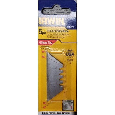 Stanley 5Pk 4 Point Carbon Utility Blade 2014097